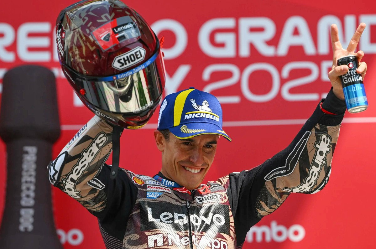 Marc Marquez wins the Italian GP 2025